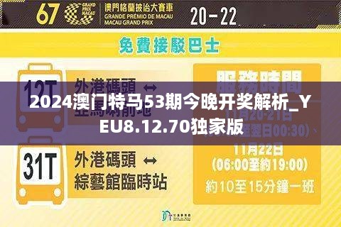 2024年澳門特馬今晚,探索澳門特馬的未來之路 —— 2024年澳門特馬今晚展望